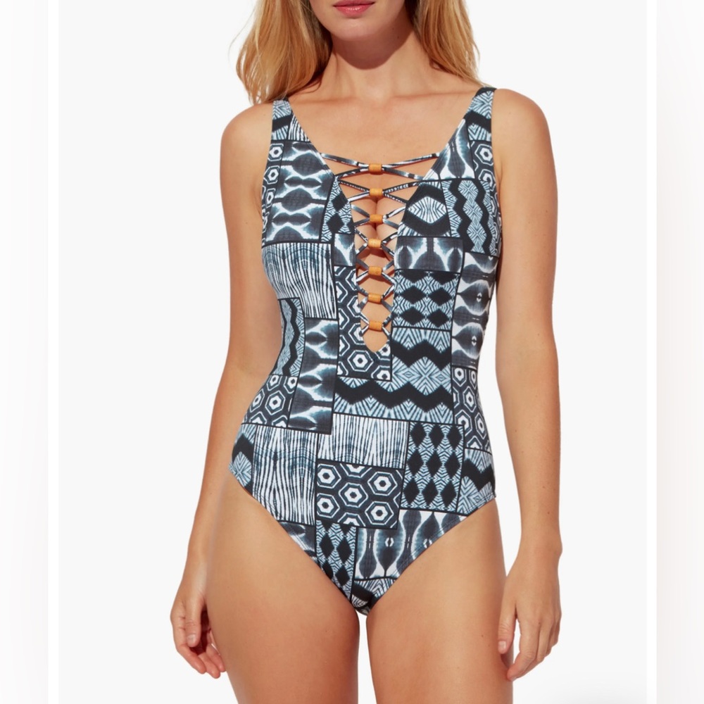 BLEU by Rod Beattie Island Time One-Piece Swimsuit